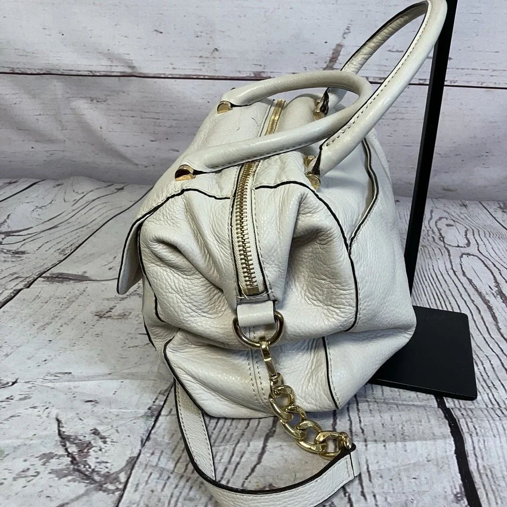Michael‎ Kors Fulton Satchel Classic Style Pebbled Leather Mk Logo
